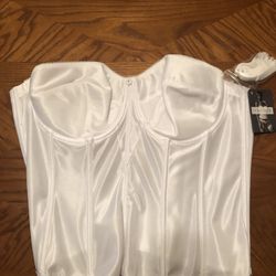 Satin Corset Bridal Bra by Dominique