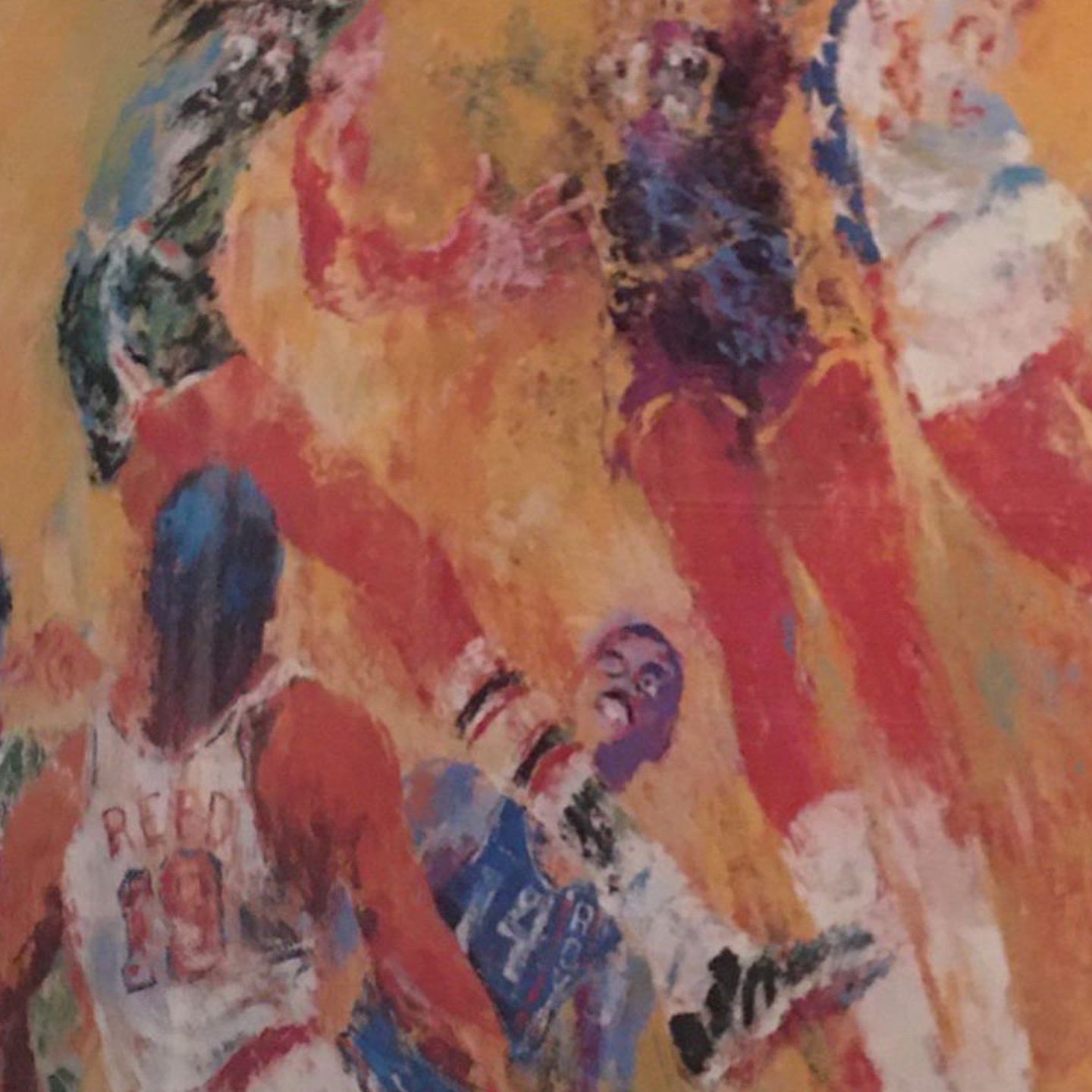 LeRoy Neiman Print Of NBA All-Stars From 1977 With Certificate