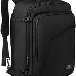Matein Carry on Backpack, Extra Large Travel Backpack Expandable Airplane Approved Weekender Bag for Men and Women, Water Resistant Lightweight Daypac