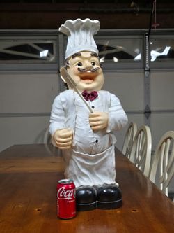 28" Chef Statue Resturants/Bakery/ Kitchen