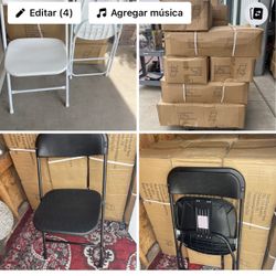 Commercial Folding Chairs: Case of 10 Chairs New 