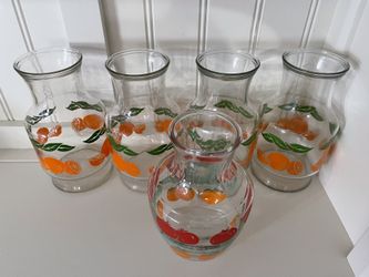 (5) Vintage Anchor Hocking Pitchers