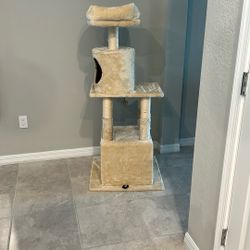 Cat Tree House Tower With Scratch Posts