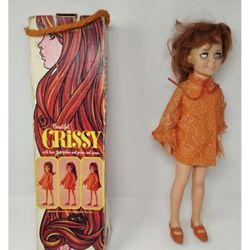 VINTAGE Beautiful Crissy 1968 Ideal Doll: 18" With Original Box