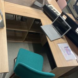 McCoy Wooden L Shape Desk 