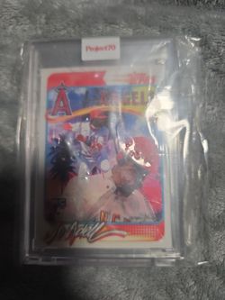 Topps Project70 Angels Baseball Card in Case