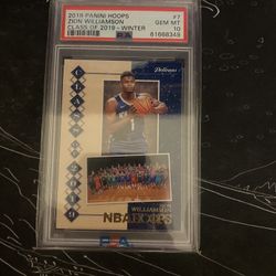 Zion Williamson 2019–20 Panini Hoops Class of 2019 PSA 10 