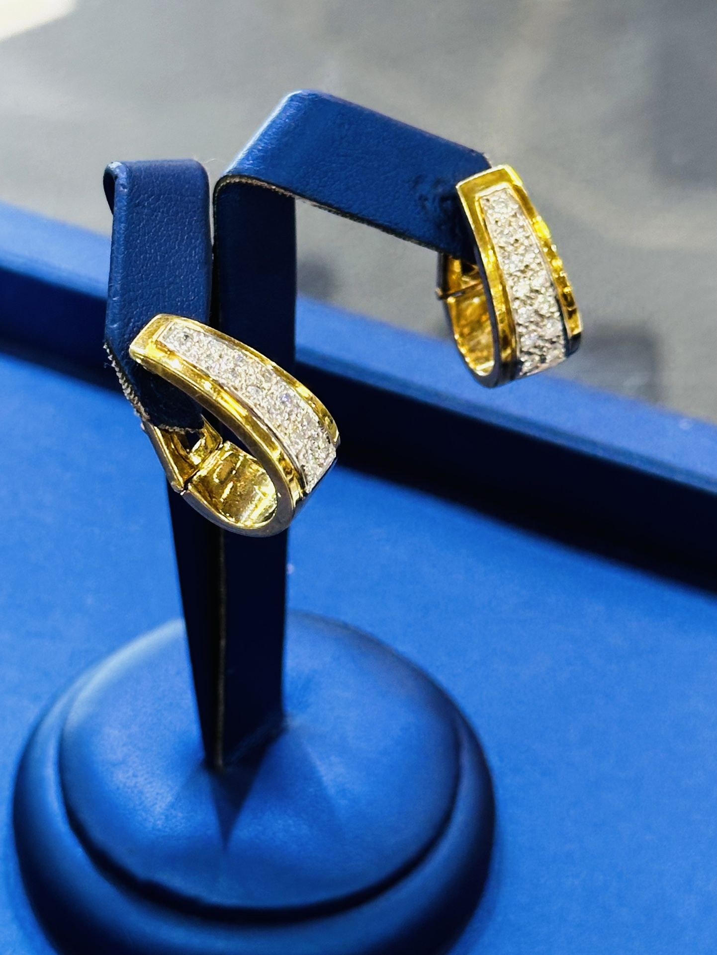Gold Diamond Earrings