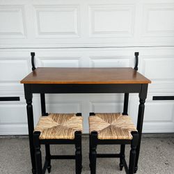 Table & Two Stools