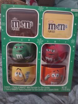 M&Ms ceramic bowl set