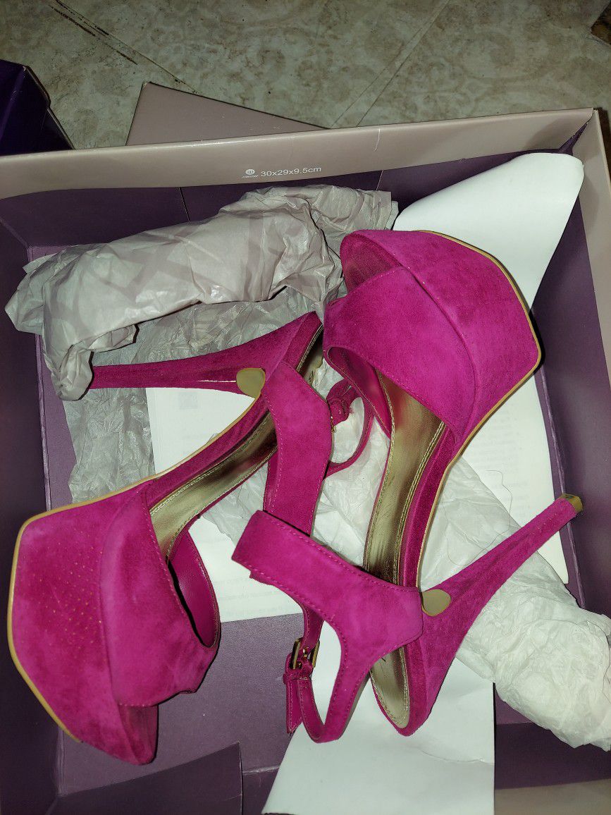 Pink Heels Size 8