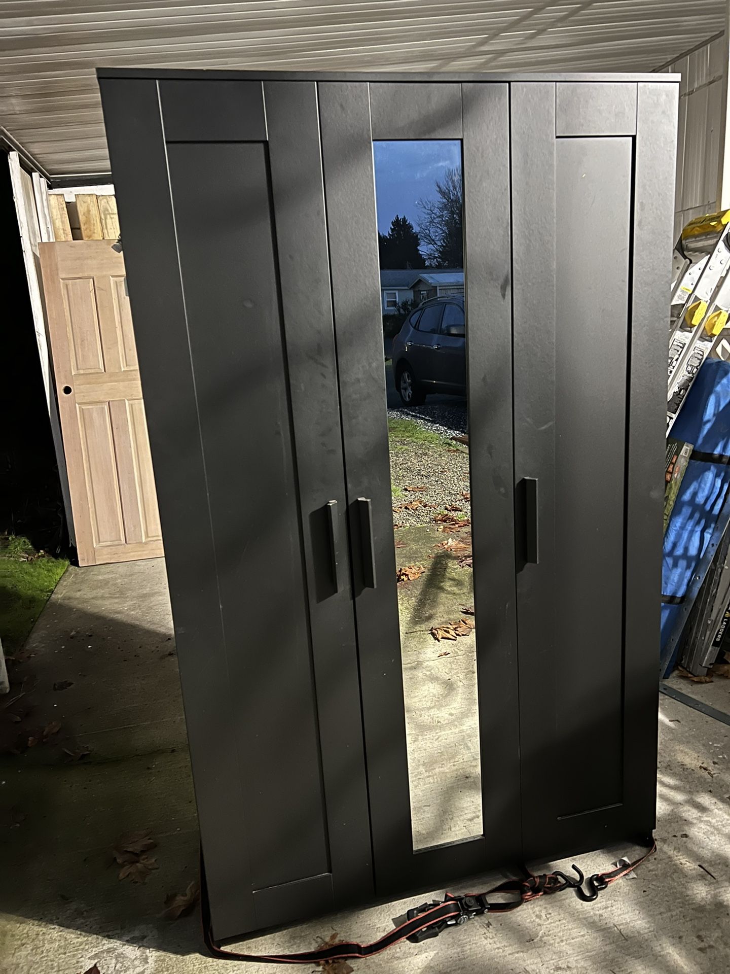 IKEA BRIMNES Wardrobe Black