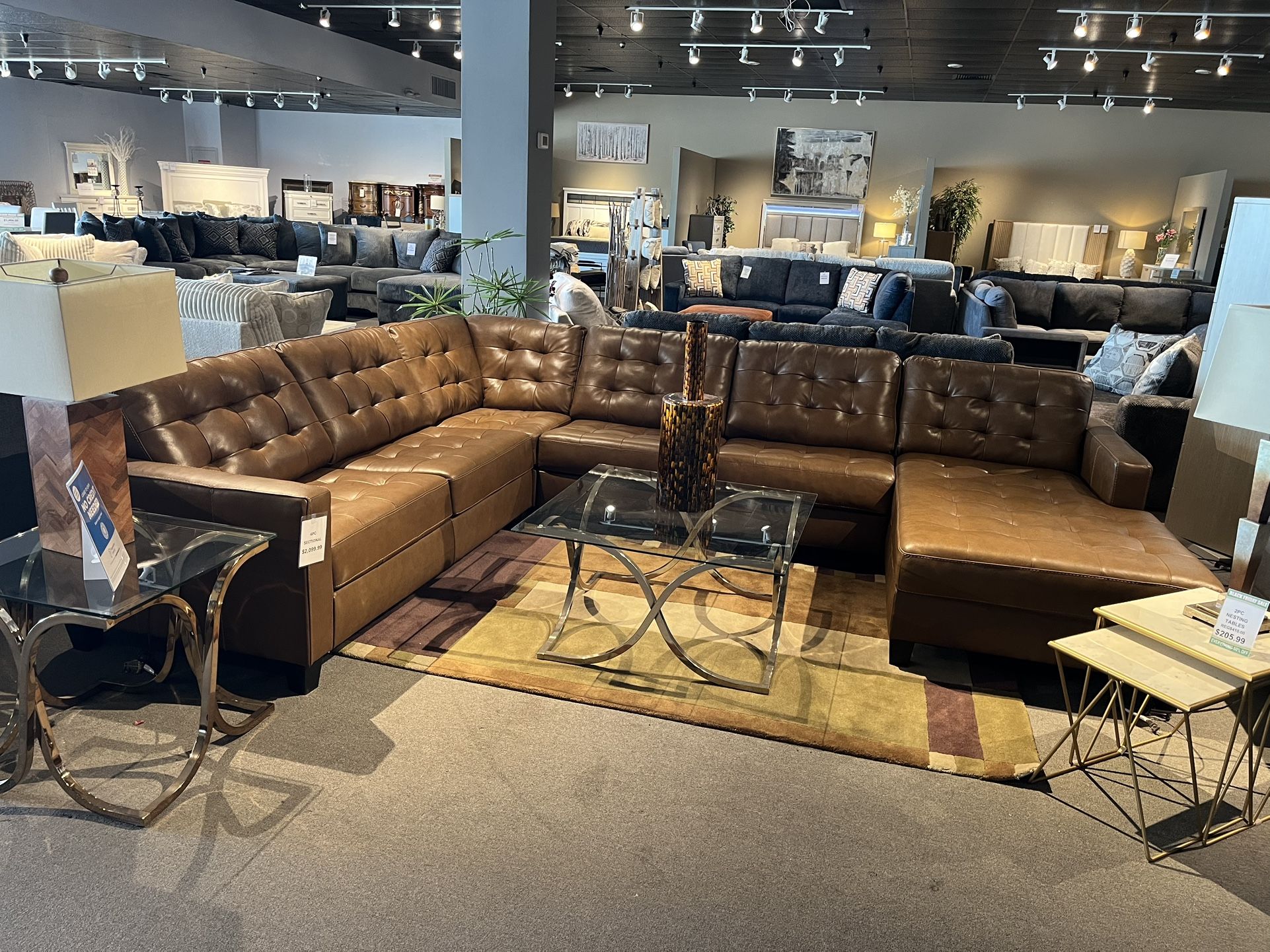 Auburn 4PC Chaise Sectional Couch