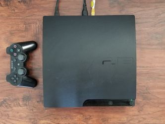 PS3 Slim Console 2101A 1TB HDMI Controller Charger 30 PS3, 10 PS2, 30 PS1, 10 PSP Games