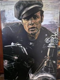 Marlon Brando Art. Rebel by artist Stephen Holland.