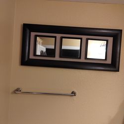 Large 3 Section Mirror And 2 Smaller Mirrors
