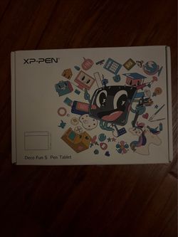 XP-Pen Deco Fun Graphics Drawing Tablet Battery-free Stylus CT640 Black Small S