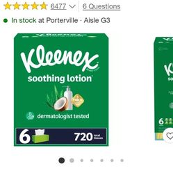 Kleenex Soothing Lotion 3-Ply Facial Tissue

