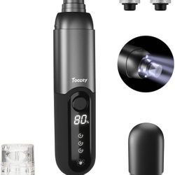 New in box Dog Nail Grinder with 4 LED Lights, Toozey Professional 3-Speed Powerful Electric Dog Nail Trimmer with 2 Grinding Wheels, Dog Nail File Pa