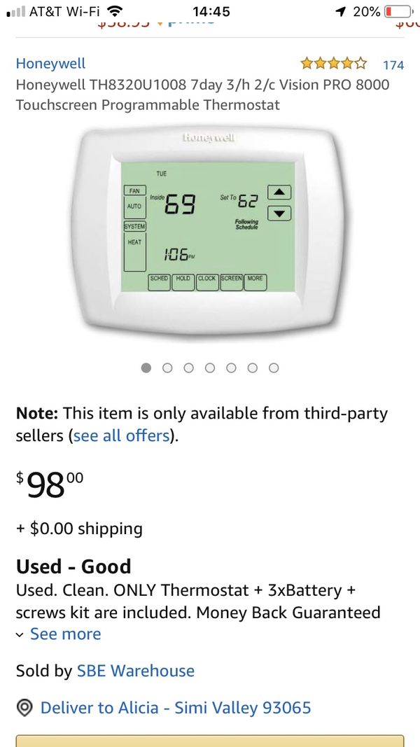 [31+] Honeywell Thermostat Manual Th8320u1008, Honeywell TH8320U