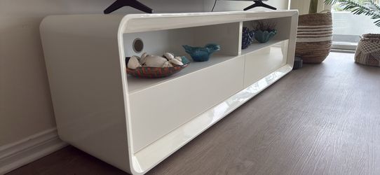 Tv console and media storage table Scandinavian design