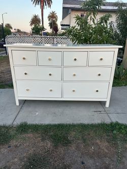 White IKEA Hemnes dresser