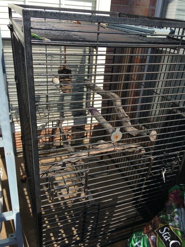 Black Heavy Duty Macaw Bird Cage