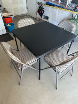 Card Table and Chairs