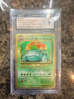 CGC 9 Venusaur Holo Japanese Pokemon TCG Classic 003/032
