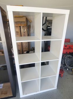 Smart Cube 8-Cube Organizer Storage With Open Back Shelves, Stylish Modular Bookcase For Home Office - White