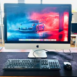 Apple iMac 27” Late 2013 3.2Ghz i5 16GB RAM 500GB SSD -Crack Glass  MACOS SONOMA