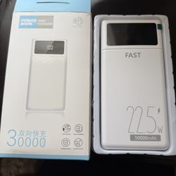 30000mAh Power Bank, 22.5W Type C PD Fast Charge Portable Charger with 3 Outputs and 3 Inputs, Huge Capacity External Battery Pack Compatible with iPh
