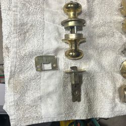 Brass Indoor Door Handle Sets