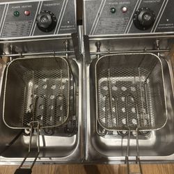 Duel Basket Electric Commercial Deep Fry 