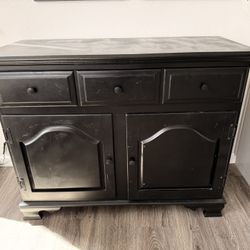 Solid Wood Hutch Cabinet 