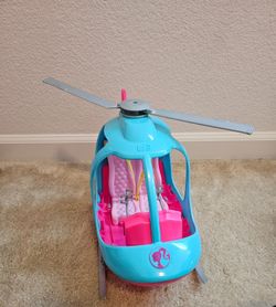 Barbie Dreamhouse Pink & Blue Helicopter 