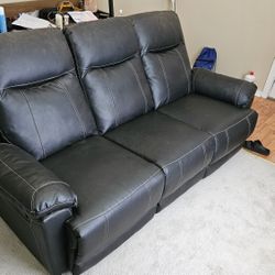 Leather Couch Both Ends Recline