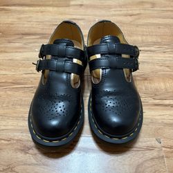 Black Dr. Martens Mary Jane shoes 