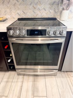 LG electric slide in oven range