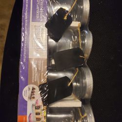 14 Mason Jar Sets With Labels And Steel Tray All Sealed