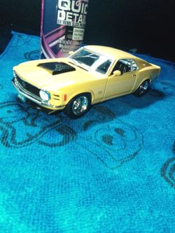 Yellow Ford Mustang Diecast Model Car