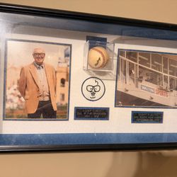 Harry Kari signed Baseball and photograph