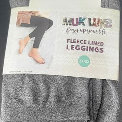 MUK LUKS Fleece Lined Leggings, 1 pair 