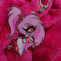 Hazbin Hotel Cherri Bomb Acrylic Keychain