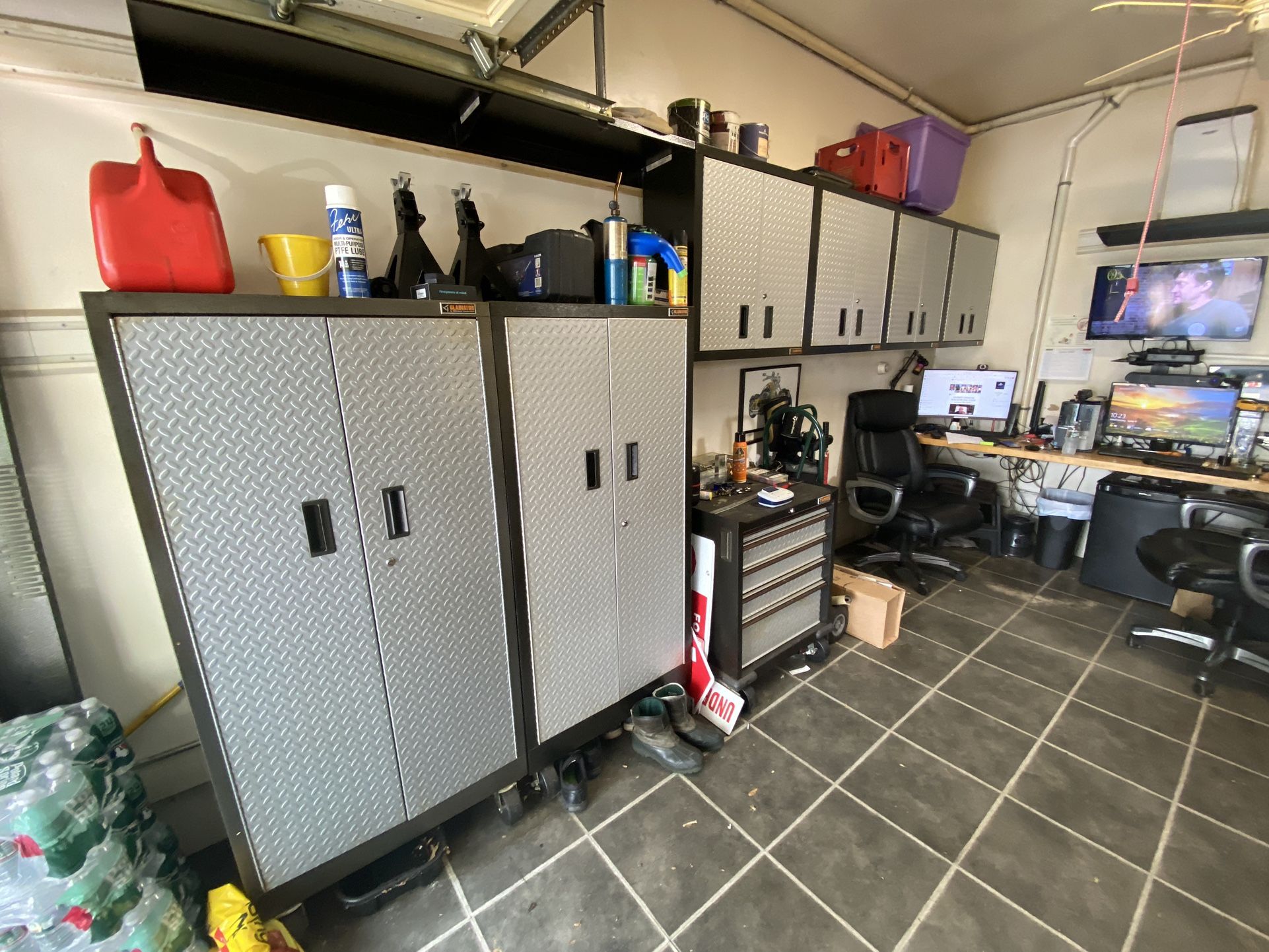 Garage Storage Shelving/ Work Bench