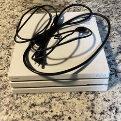 White Ps4 Pro.