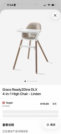 Graco Ready2Dine DLX 4-in-1 Highchair