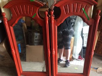 Fabulous accent mirrors matching dresser listed