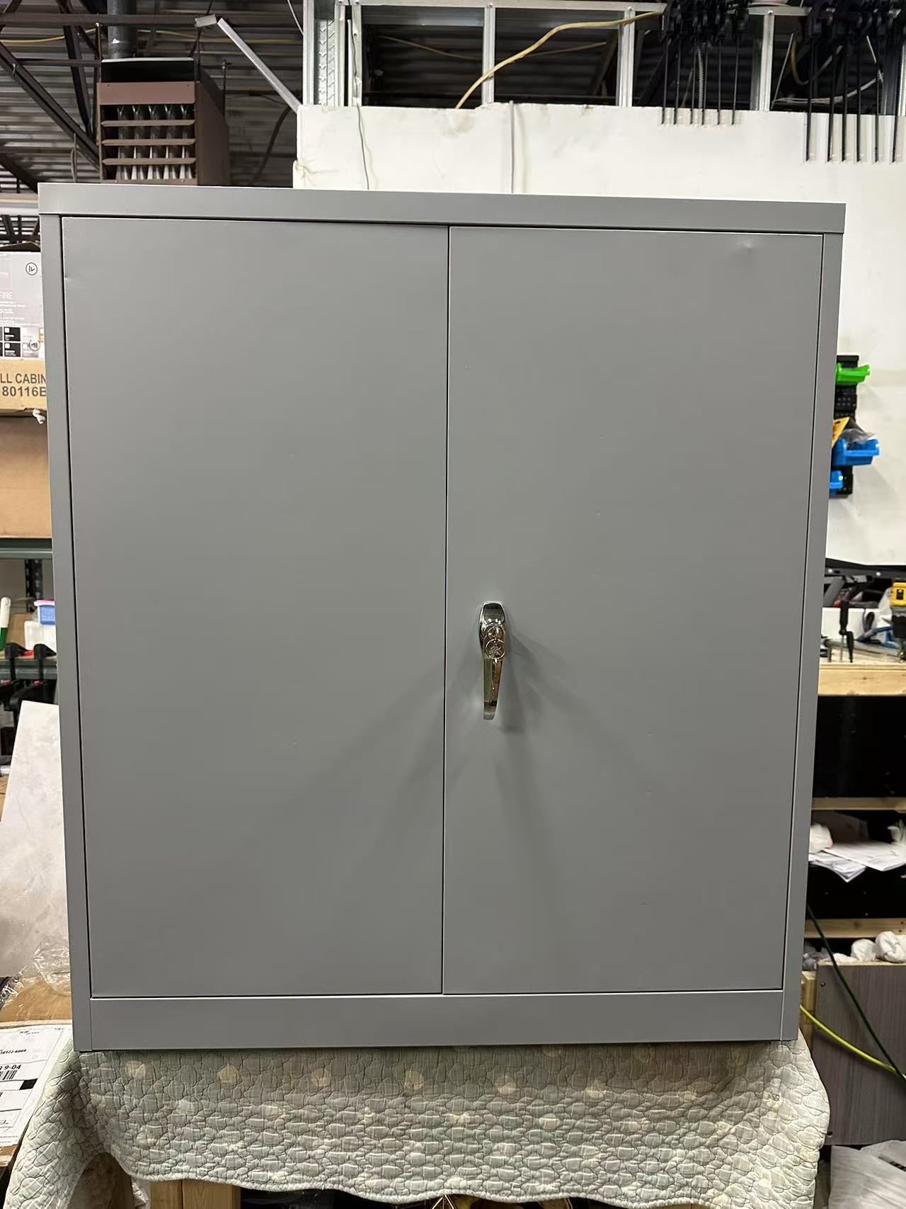 Brand new Metal Garage Storage Cabinets with Lock, 36" Lockable Storage Cabinet with 2 Locking Doors and 2 Adjustable Shelves, Small Steel Cabinet for