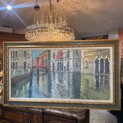 Vintage Oil On Canvas Signed By The Artist